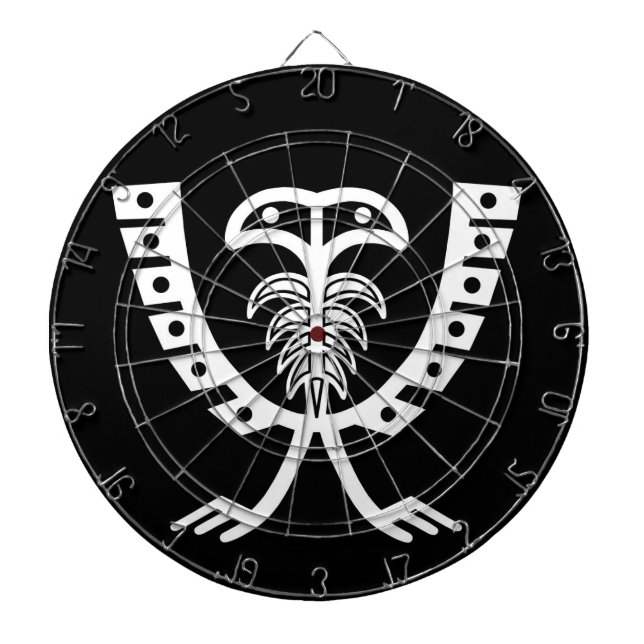 Two Headed White Eagle Dartboard (Front)