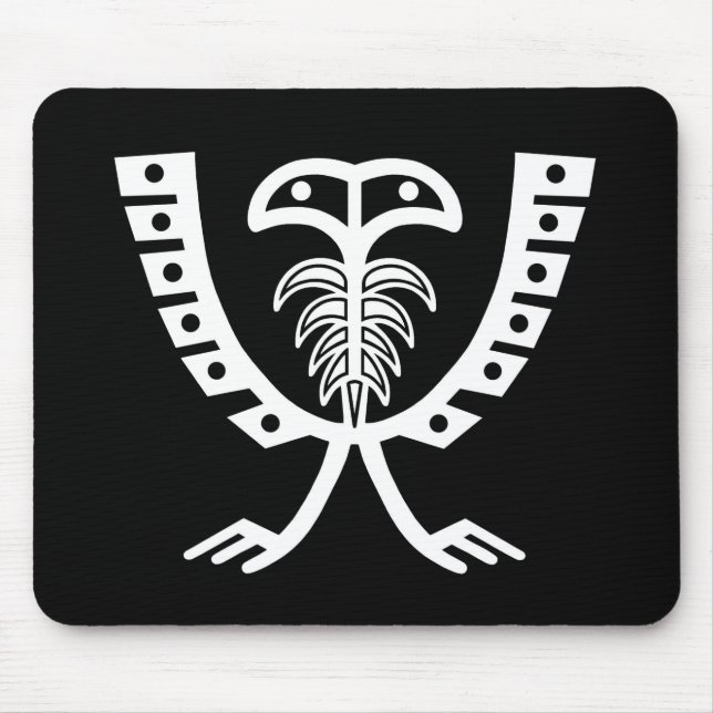 Two Headed White Eagle Mouse Pad (Front)