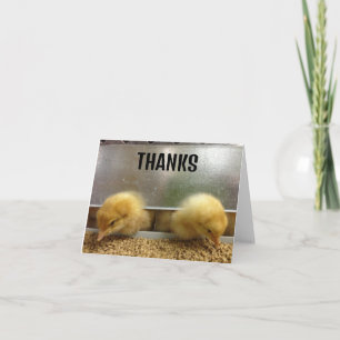 two heads thanks thank you card