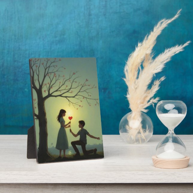 Two Heart, One Lifetime - A Valentine's Day. Plaque (Side)