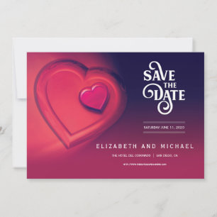 Two Hearts Beating As One (Version 2) Save The Date