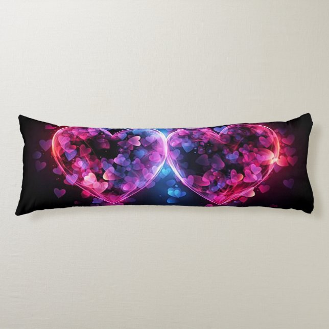 Two Hearts  Body Cushion (Front)