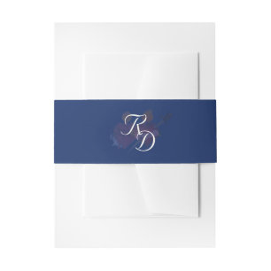 Two Hearts Catholic Wedding Invitation Belly Band