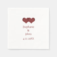 Two Hearts Couple Romantic Custom Name Wedding 