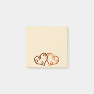 Two Hearts Entwined Post-it Notes