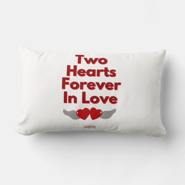 Two Hearts forever In Love Lumbar Pillow (Front)