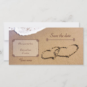 Two Hearts In The Sand Save The Date