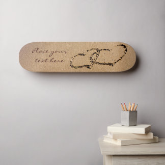Two Hearts In The Sand Skateboard