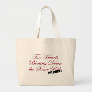 Two Hearts Large Tote Bag