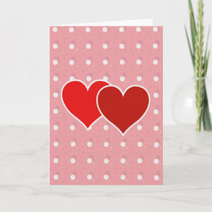 Two Hearts Love Time Keepsake Card