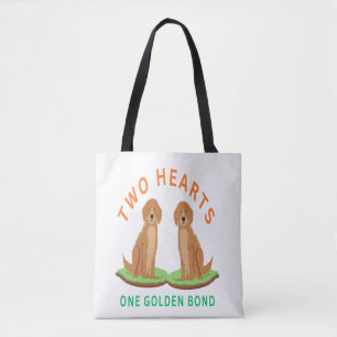 Two hearts. One golden bond Tote Bag