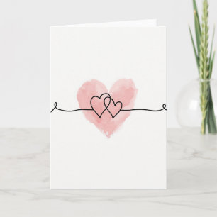 Two Hearts One Love Card