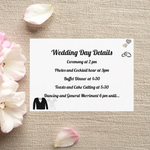 Two Hearts, One Love, Knotting the Tie Enclosure Card