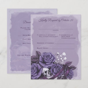 Two Hearts One Love, Purple Gothic Wedding