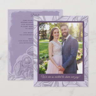 Two Hearts One Love, Purple Gothic Wedding Details