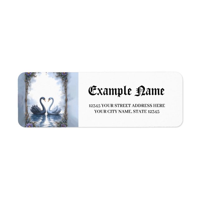 Two Hearts, One Reflection – Romantic Swan Wedding (Front)