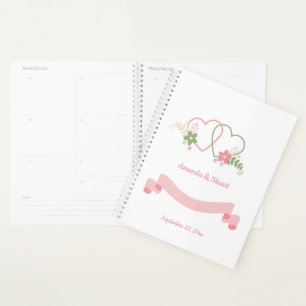 Two Hearts Personalised Wedding Date Planner