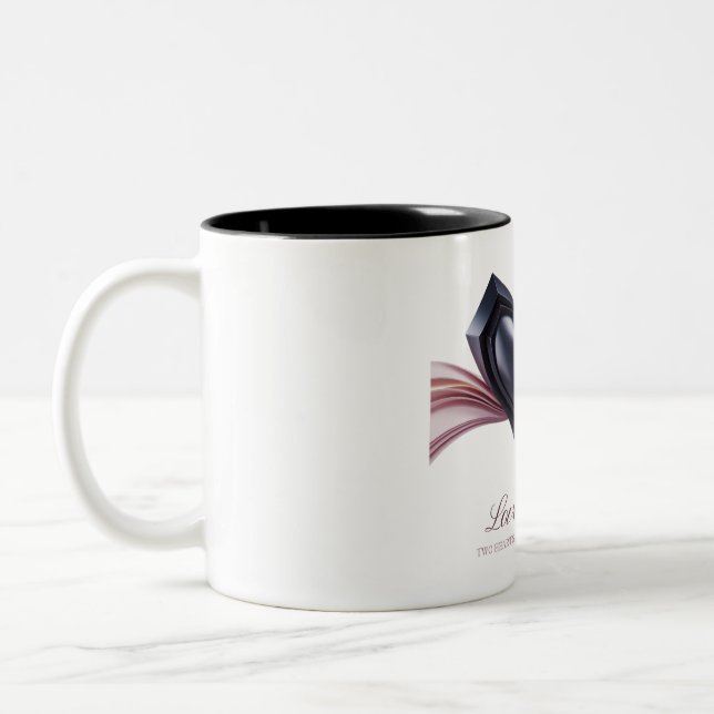 Two Hearts Romantic Drink Mug (Left)