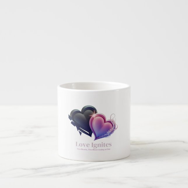 Two Hearts Romantic Mug (Front)