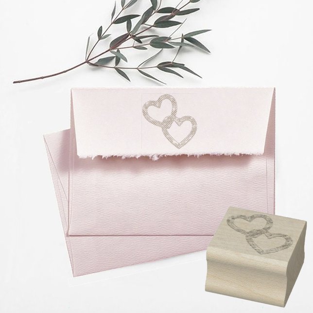 Two Hearts  Rubber Stamp (Creator Uploaded)