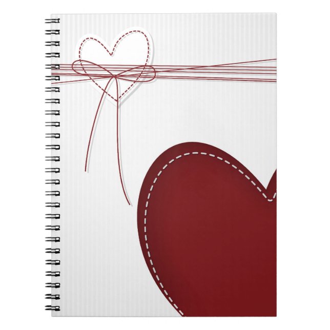 Two Hearts Spiral Notebook (Front)