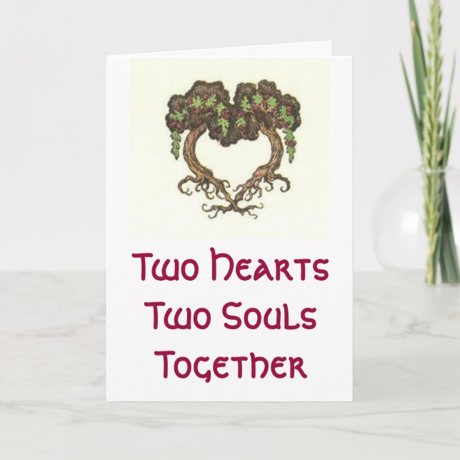 Two Hearts, Two Souls Holiday Card (Front)