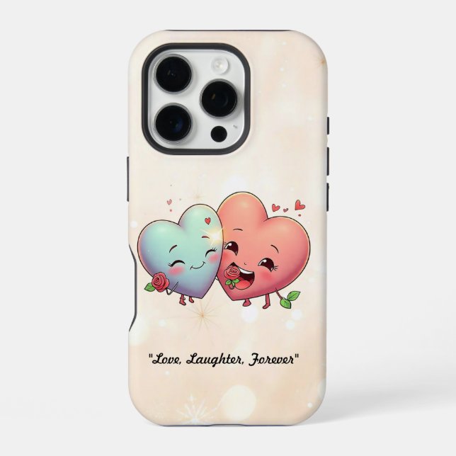 "Two Hearts United" iPhone Case (Back)