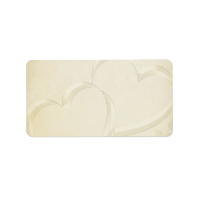 Two Hearts Wedding Label (Front)