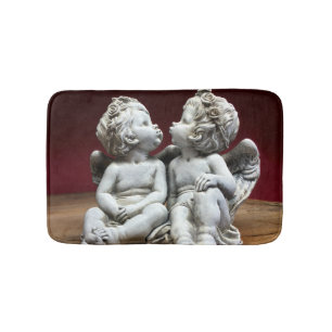 Two Heavenly Angel Cherubs Bath Mat