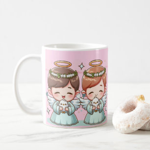 Two heavenly guardians coffee mug