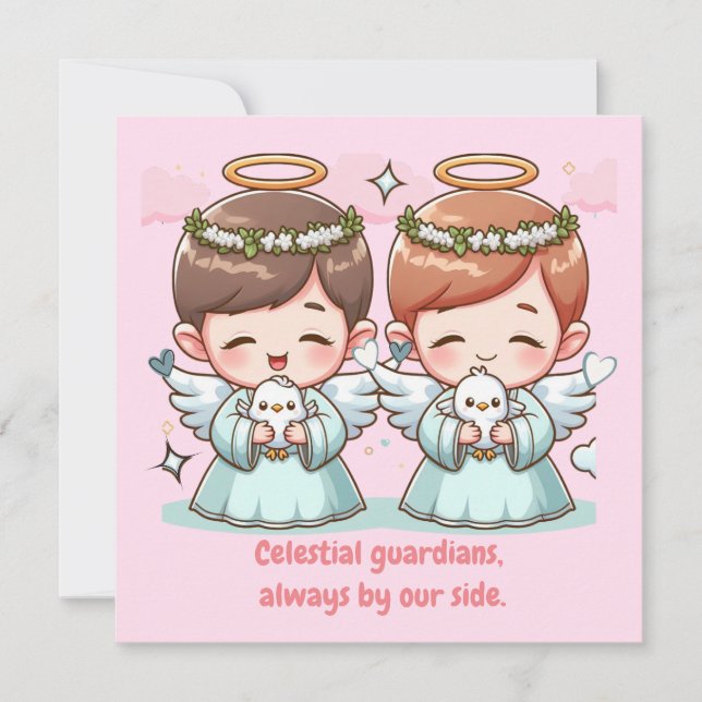 Two Heavenly Guardians Invitation (Front)