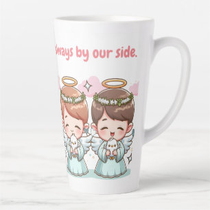 Two heavenly guardians  latte mug