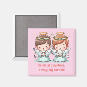 Two heavenly guardians  magnet