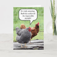 Two Hens Happy Birthday Humour