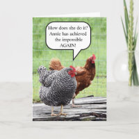 Two Hens Happy Birthday Humour