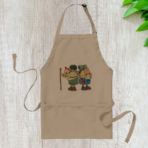 Two Hikers Hiking Apron