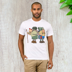 Two Hikers Hiking Mens T-Shirt