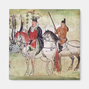Two Horsemen in a Landscape Magnet