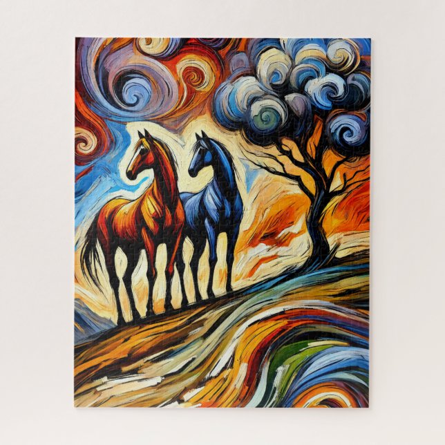 Two Horses 500 Piece Puzzle (Vertical)