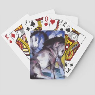 Two Horses (by Franz Marc) Playing Cards