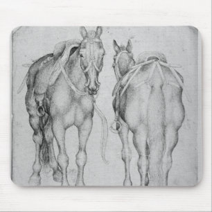 Two horses, from the The Vallardi Album Mouse Pad