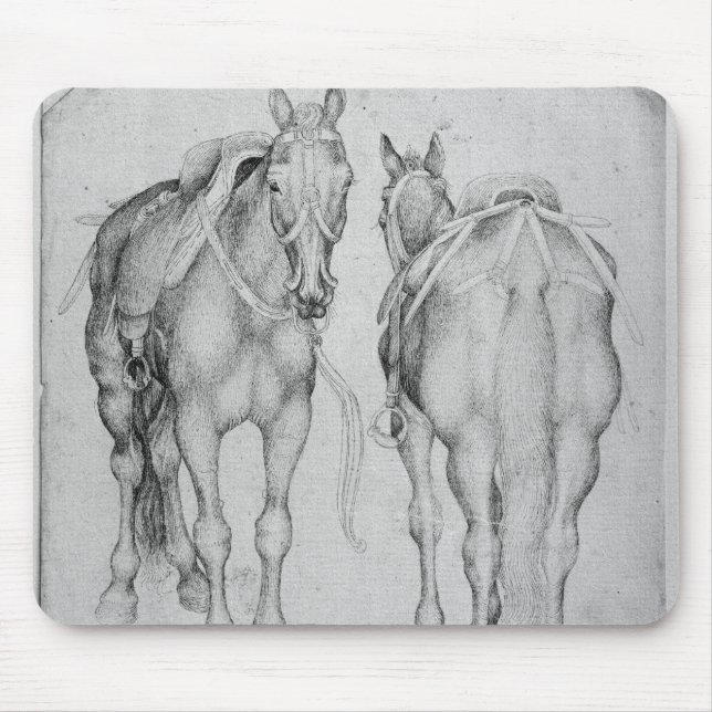 Two horses, from the The Vallardi Album Mouse Pad (Front)