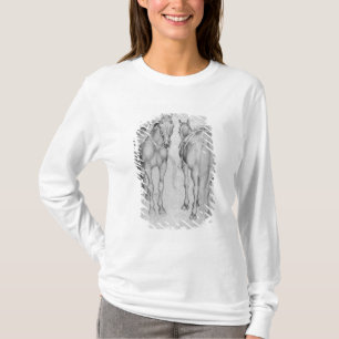 Two horses, from the The Vallardi Album T-Shirt