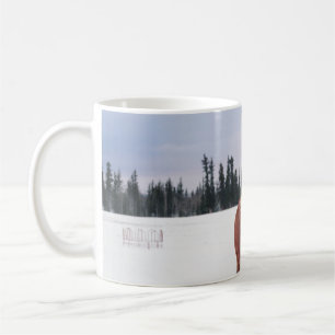 TWO HORSES ON SNOW COFFEE MUG