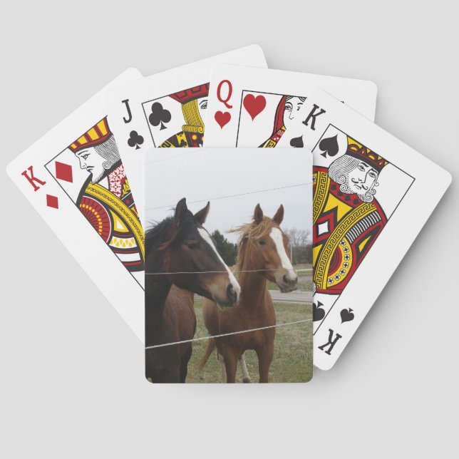 Two Horses Playing Cards (Back)