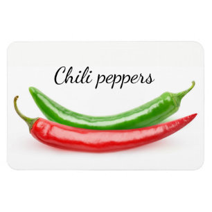 Two hot peppers magnet