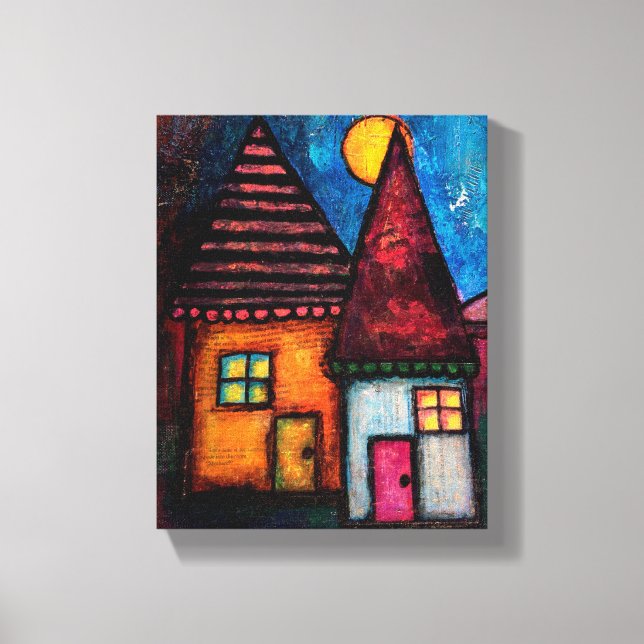 Two Houses Canvas Print (Front)