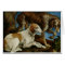 Two Hunting Dogs Tied to a Tree Stump, c.1548-50