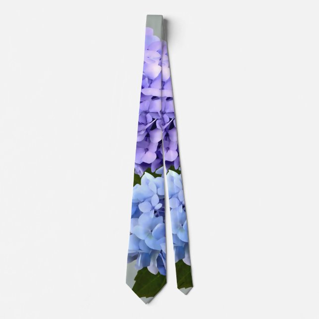 Two Hydrangea Lavender and Blue Tie (Front)