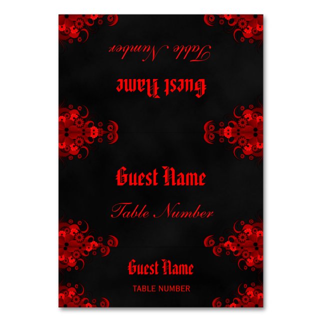 Two in one place card and tag (Front)